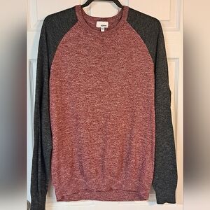 Sonoma Men's Red & Gray Sweater